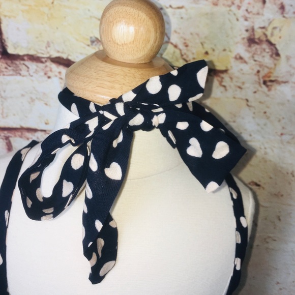 NWT Black 2PC Sweetheart Polka Dot Jumpsuit Set - Picture 9 of 14